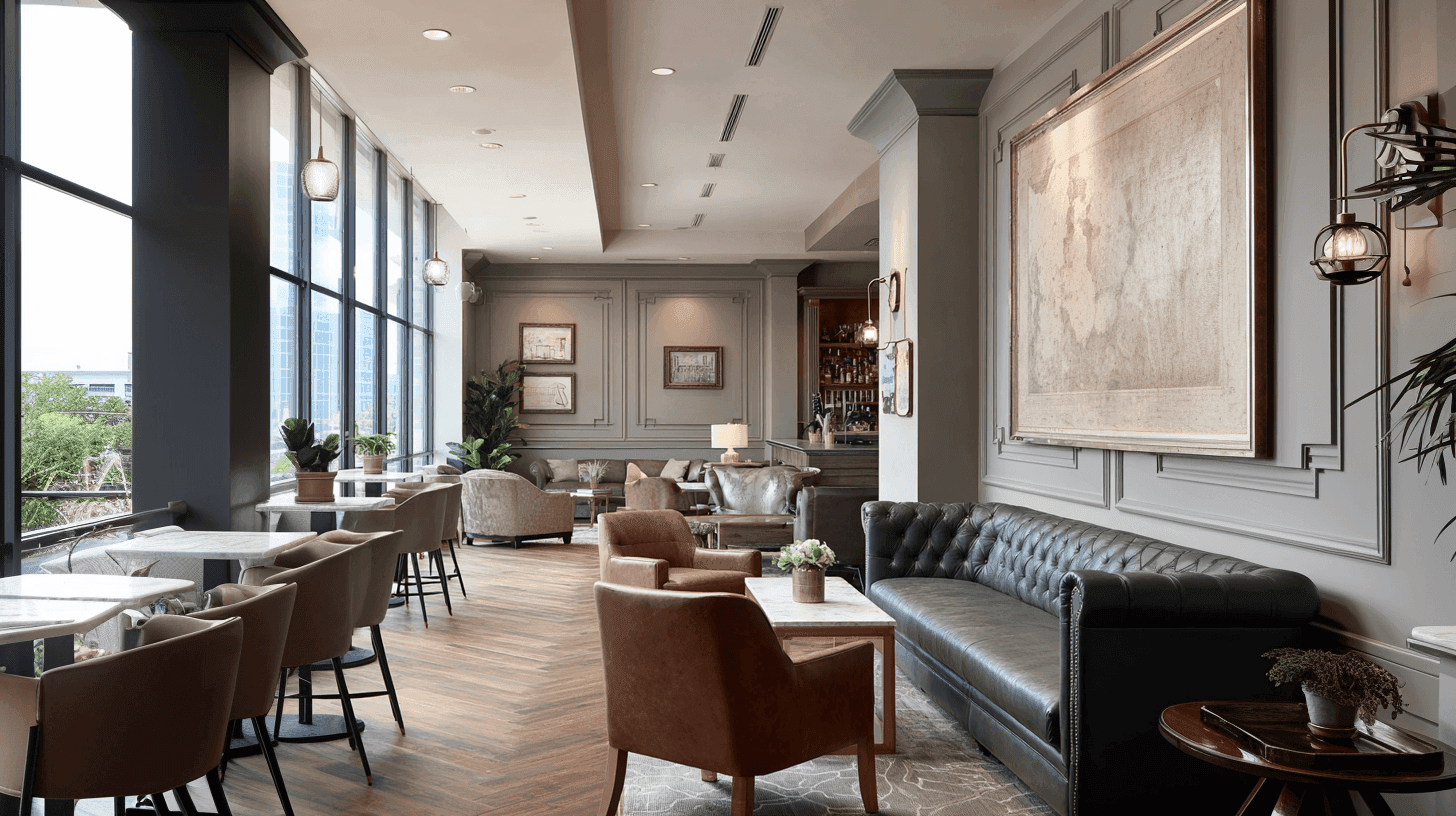Futuristic dining area